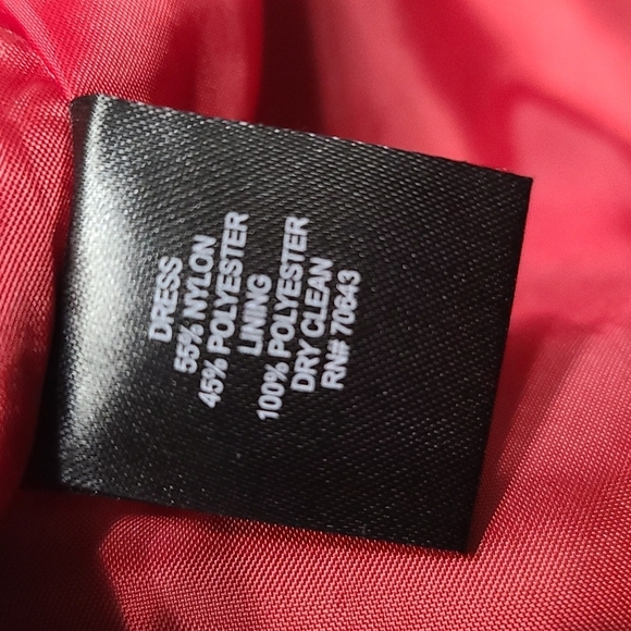 Jessica Howard Womens Special Occasion Dress Reddish Burgandy Ruffly Sz 22W EUC - Picture 9 of 11